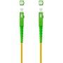 Nano Cable Cable de Fibra Óptica SC/APC a SC/APC Monomodo G657A2, Revestimiento LSZH, Amarillo, 20 m, Ref. 10.20.0020
